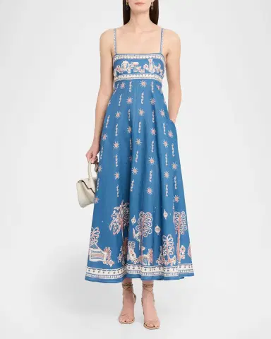 ALÉMAIS Acacia Linen Midi Sundress | Thumbnail 2 ALÉMAIS Acacia Linen Midi Sundress | Thumbnail 2