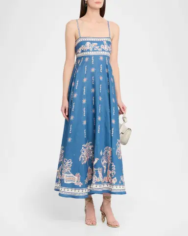 ALÉMAIS Acacia Linen Midi Sundress | Thumbnail 4 ALÉMAIS Acacia Linen Midi Sundress | Thumbnail 4