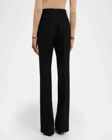Tom Ford Sharp Grain De Poudre Straight-Leg Trousers | Thumbnail 2 Tom Ford Sharp Grain De Poudre Straight-Leg Trousers | Thumbnail 2