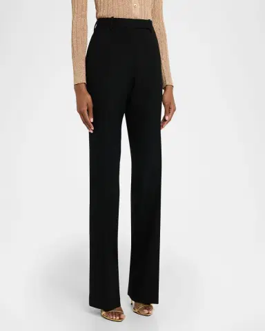 Tom Ford Sharp Grain De Poudre Straight-Leg Trousers | Thumbnail 3 Tom Ford Sharp Grain De Poudre Straight-Leg Trousers | Thumbnail 3