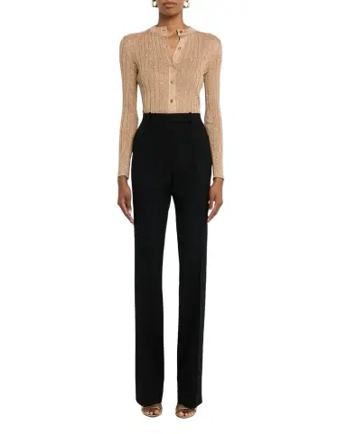 Tom Ford Sharp Grain De Poudre Straight-Leg Trousers | Thumbnail 1 Tom Ford Sharp Grain De Poudre Straight-Leg Trousers | Thumbnail 1