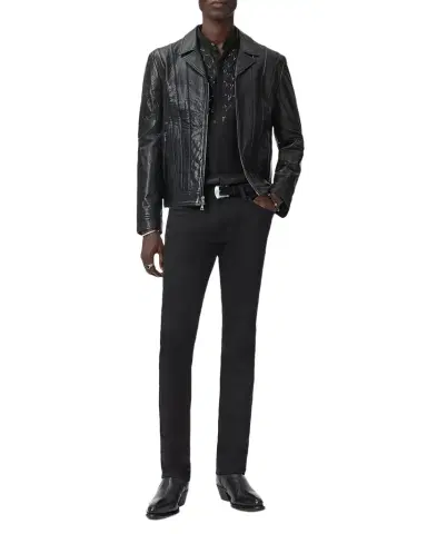 JOHN VARVATOS Men's Lex ilk and Wool Rhinestone-Embellished Button-Down Shirt | Thumbnail 1 JOHN VARVATOS Men's Lex ilk and Wool Rhinestone-Embellished Button-Down Shirt | Thumbnail 1