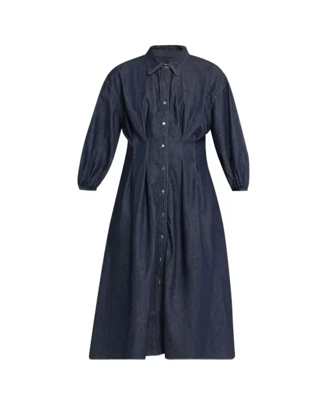 Mason Dress in Denim Shirting