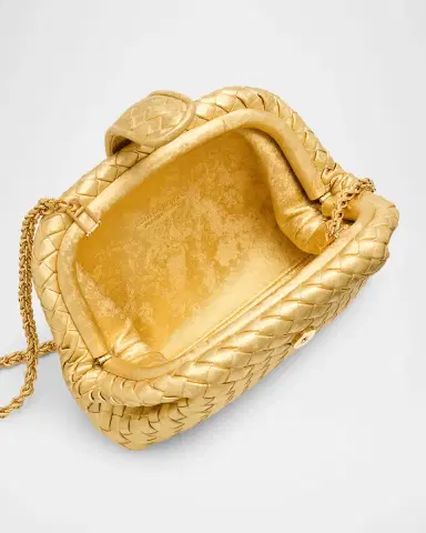 Bottega Veneta Lauren 1980 Small Laminated Leather Clutch Bag | Thumbnail 3 Bottega Veneta Lauren 1980 Small Laminated Leather Clutch Bag | Thumbnail 3