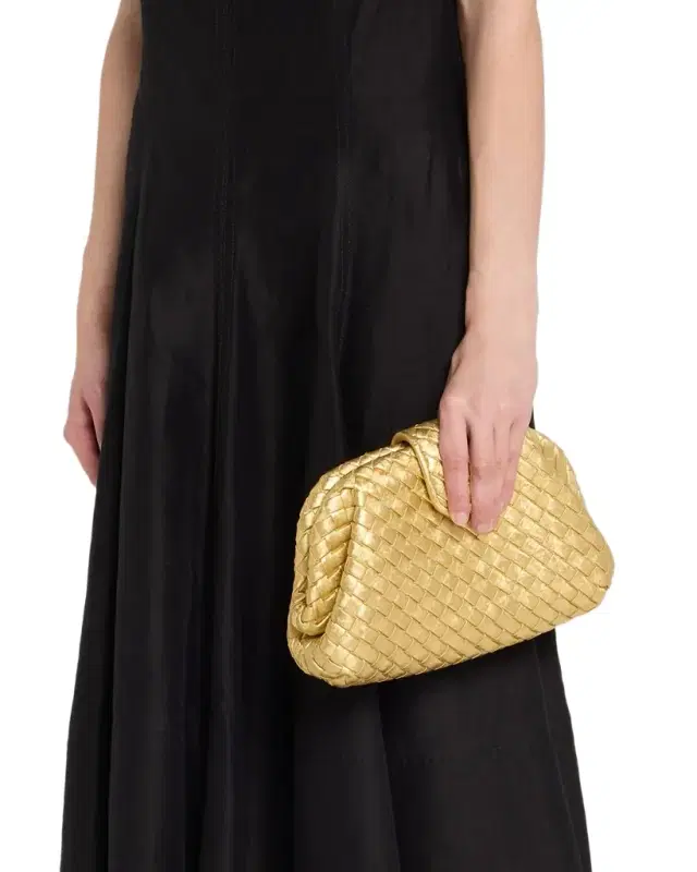 Lauren 1980 Small Laminated Leather Clutch Bag