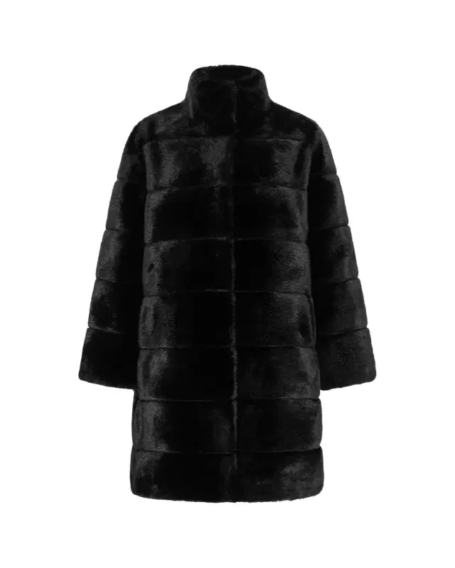 Lyla Grant Fur-Free Reversible Faux Mink Coat