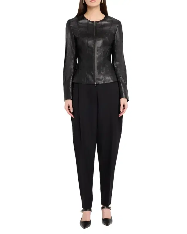 STAUD Wells Leather Jacket