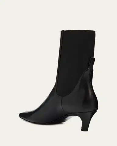 TOTEME The Mid Heel Calfskin Ankle Boots | Thumbnail 4 TOTEME The Mid Heel Calfskin Ankle Boots | Thumbnail 4