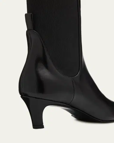 TOTEME The Mid Heel Calfskin Ankle Boots | Thumbnail 5 TOTEME The Mid Heel Calfskin Ankle Boots | Thumbnail 5