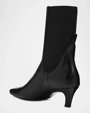 TOTEME The Mid Heel Calfskin Ankle Boots | Thumbnail 8 TOTEME The Mid Heel Calfskin Ankle Boots | Thumbnail 8