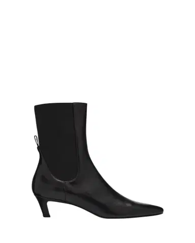 TOTEME The Mid Heel Calfskin Ankle Boots | Thumbnail 1 TOTEME The Mid Heel Calfskin Ankle Boots | Thumbnail 1