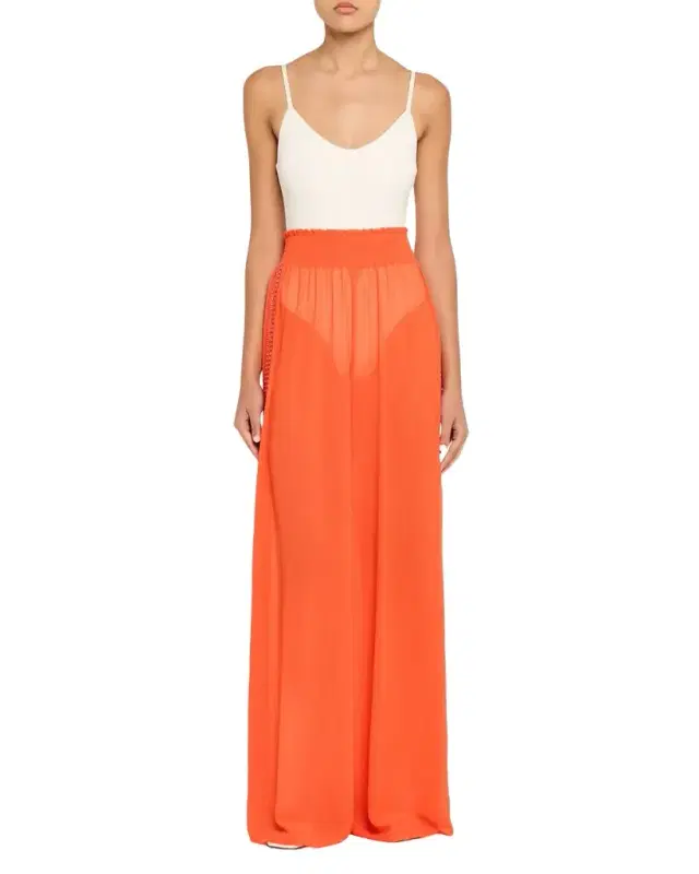 Dario Sheer Palazzo Beach Pants
