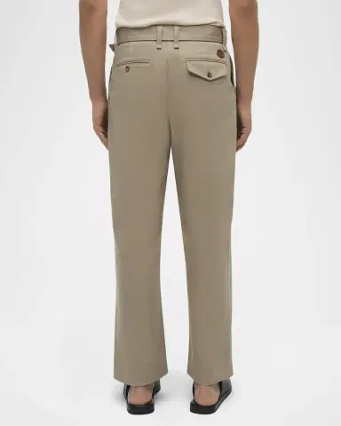 Simkhai Men's Kent Pleated Cotton Trousers | Thumbnail 2 Simkhai Men's Kent Pleated Cotton Trousers | Thumbnail 2