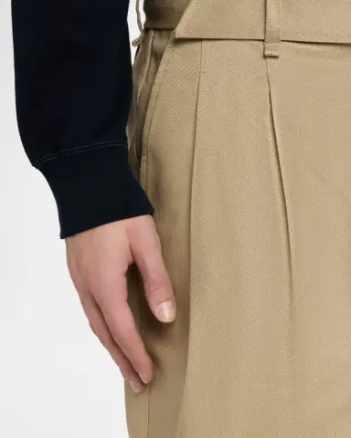 Simkhai Men's Kent Pleated Cotton Trousers | Thumbnail 4 Simkhai Men's Kent Pleated Cotton Trousers | Thumbnail 4