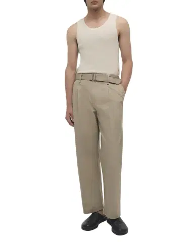 Simkhai Men's Kent Pleated Cotton Trousers | Thumbnail 1 Simkhai Men's Kent Pleated Cotton Trousers | Thumbnail 1