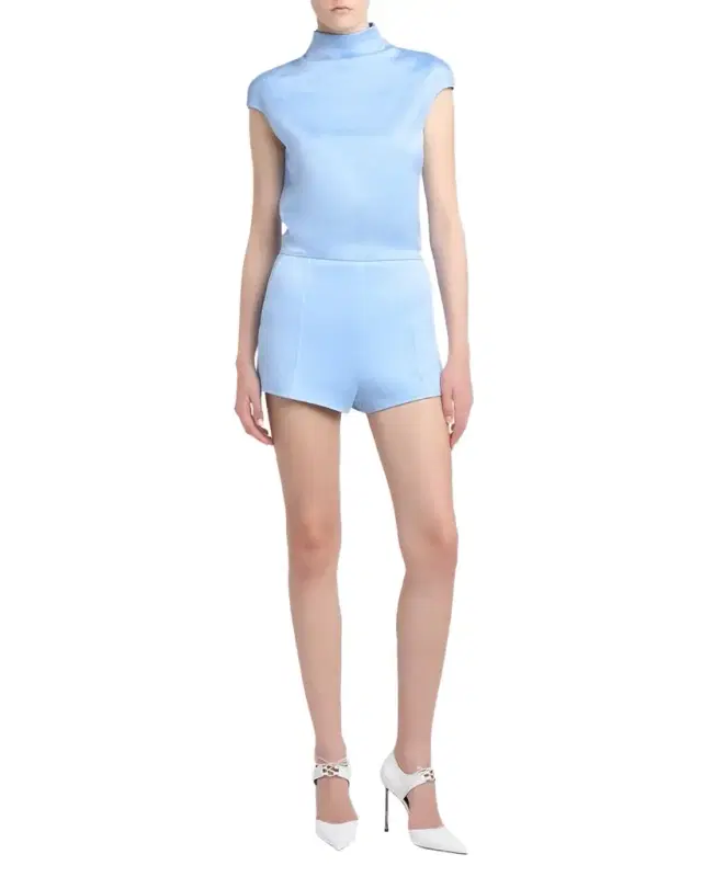 TOM FORD Washed Cotton Silk Blend Duchess Romper
