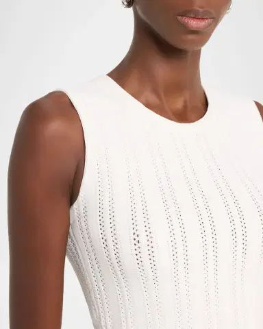 Adam Lippes Brynn Pointelle Knit Sleeveless Top | Thumbnail 6
