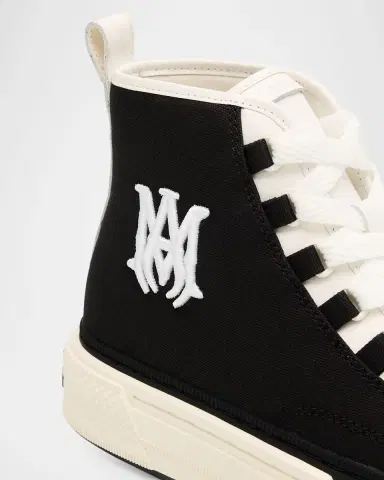 AMIRI Men's MA Court Canvas High-Top Sneakers | Thumbnail 2 AMIRI Men's MA Court Canvas High-Top Sneakers | Thumbnail 2