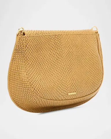 SIMKHAI Logan Python-Debossed Crossbody Bag | Thumbnail 2