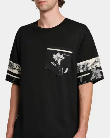 Dolce & Gabbana Men's Cotton and Silk Digital-Print Pocket T-Shirt | Thumbnail 4 Dolce & Gabbana Men's Cotton and Silk Digital-Print Pocket T-Shirt | Thumbnail 4
