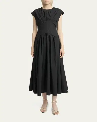 Proenza Schouler White Label Nyssa A-Line Technical Cotton Dress | Thumbnail 2