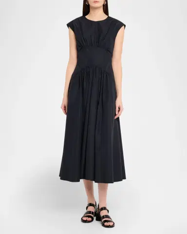 Proenza Schouler White Label Nyssa A-Line Technical Cotton Dress | Thumbnail 6