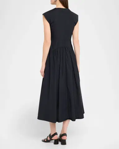 Proenza Schouler White Label Nyssa A-Line Technical Cotton Dress | Thumbnail 7