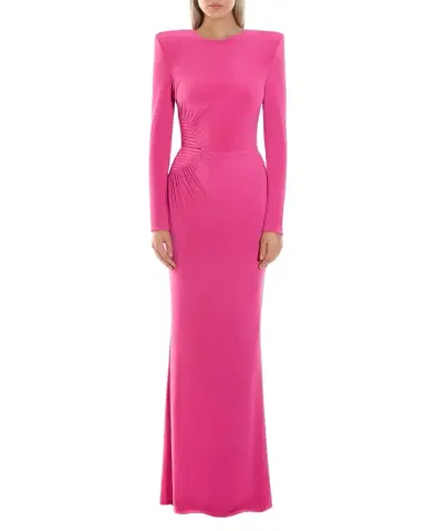 ZHIVAGO Echoes of Self Gathered Jersey Gown | Thumbnail 1 ZHIVAGO Echoes of Self Gathered Jersey Gown | Thumbnail 1