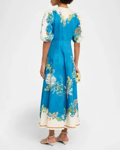 ALÉMAIS Luda Linen Midi Dress | Thumbnail 2 ALÉMAIS Luda Linen Midi Dress | Thumbnail 2