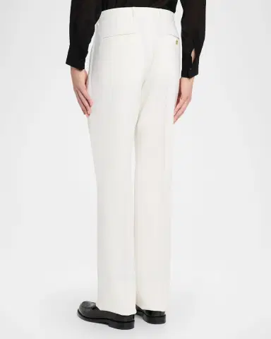 Givenchy Men's Wool and Mohair Straight-Leg Tailored Trousers | Thumbnail 2 Givenchy Men's Wool and Mohair Straight-Leg Tailored Trousers | Thumbnail 2