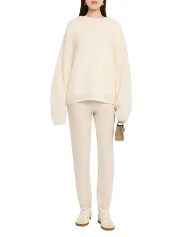 Toteme Mohair-Blend Ribbed Crewneck Sweater | Thumbnail 1