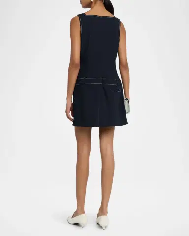 STAUD Skyla Drop-Waist Mini Dress | Thumbnail 2 STAUD Skyla Drop-Waist Mini Dress | Thumbnail 2