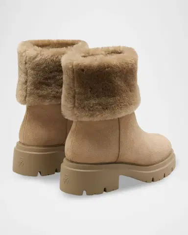Stuart Weitzman Hudson Shearling-Lined Suede Booties | Thumbnail 3 Stuart Weitzman Hudson Shearling-Lined Suede Booties | Thumbnail 3