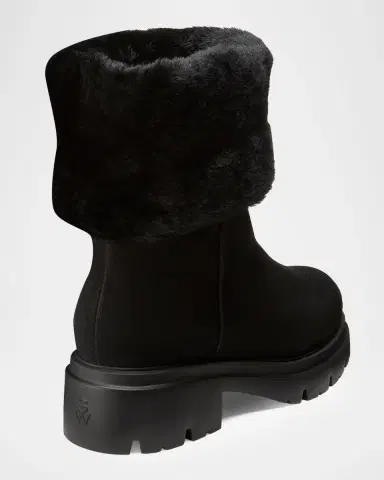 Stuart Weitzman Hudson Shearling-Lined Suede Booties | Thumbnail 6 Stuart Weitzman Hudson Shearling-Lined Suede Booties | Thumbnail 6