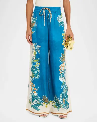 ALÉMAIS Luda Linen Wide-Leg Pants | Thumbnail 4 ALÉMAIS Luda Linen Wide-Leg Pants | Thumbnail 4