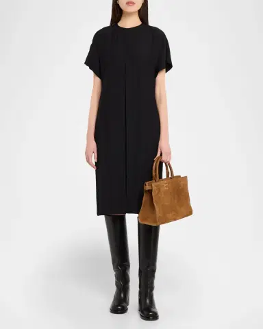 Burberry Cotswolds Small Suede Tote Bag | Thumbnail 4 Burberry Cotswolds Small Suede Tote Bag | Thumbnail 4