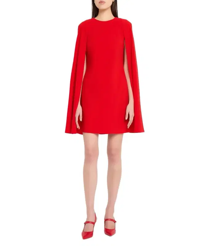 Light Cady Cape Mini Dress