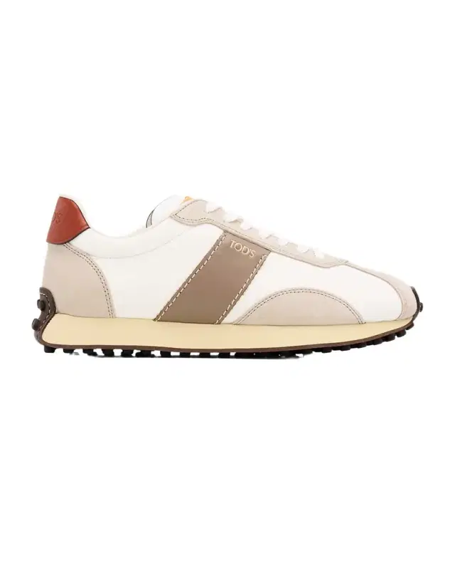 Men's T Vintage Leather & Fabric Low-Top Sneakers