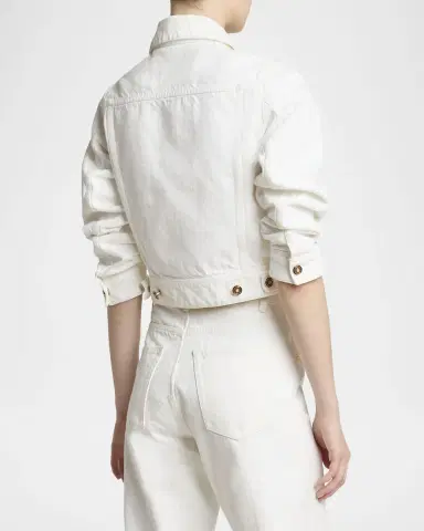 Gabriela Hearst Adira Crop Denim Jacket | Thumbnail 2 Gabriela Hearst Adira Crop Denim Jacket | Thumbnail 2