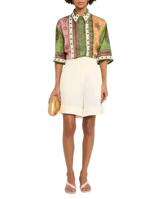 Contina Floral-Print Viscose Shirt