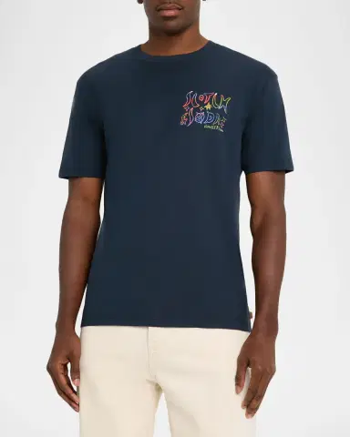 Scotch & Soda Men's Artwork Relaxed-Fit Crewneck T-Shirt | Thumbnail 3 Scotch & Soda Men's Artwork Relaxed-Fit Crewneck T-Shirt | Thumbnail 3