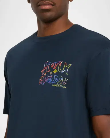 Scotch & Soda Men's Artwork Relaxed-Fit Crewneck T-Shirt | Thumbnail 4 Scotch & Soda Men's Artwork Relaxed-Fit Crewneck T-Shirt | Thumbnail 4
