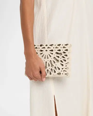 Simkhai McCall Laser Cutout Leather Clutch Bag | Thumbnail 12