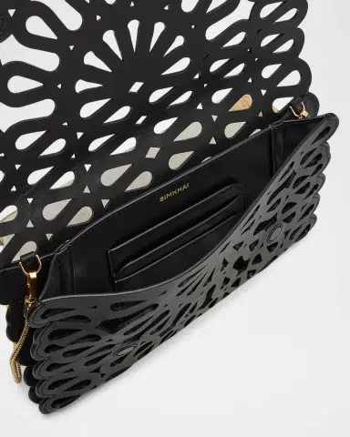 Simkhai McCall Laser Cutout Leather Clutch Bag | Thumbnail 3