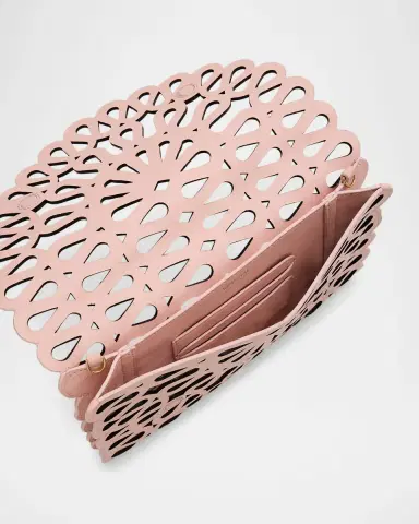 Simkhai McCall Laser Cutout Leather Clutch Bag | Thumbnail 9