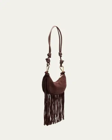Simkhai Avery Fringed Suede Crescent Shoulder Bag | Thumbnail 3 Simkhai Avery Fringed Suede Crescent Shoulder Bag | Thumbnail 3