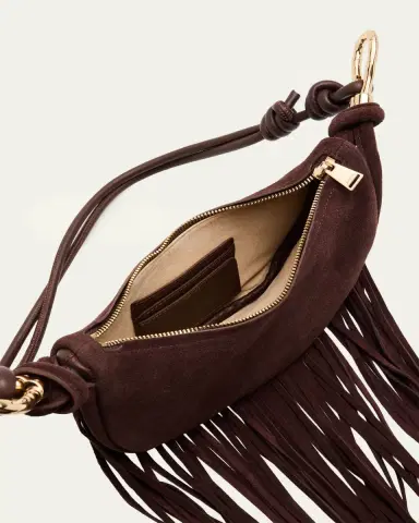 Simkhai Avery Fringed Suede Crescent Shoulder Bag | Thumbnail 4 Simkhai Avery Fringed Suede Crescent Shoulder Bag | Thumbnail 4