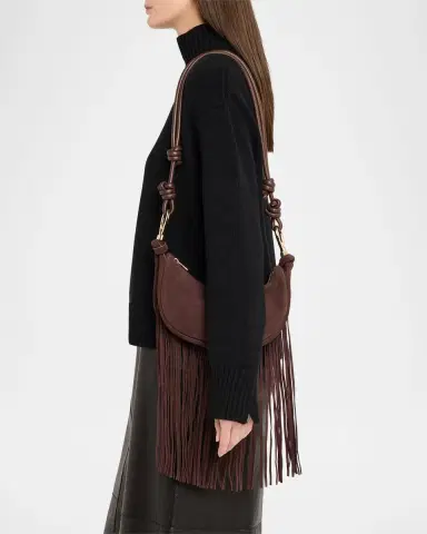 Simkhai Avery Fringed Suede Crescent Shoulder Bag | Thumbnail 6 Simkhai Avery Fringed Suede Crescent Shoulder Bag | Thumbnail 6
