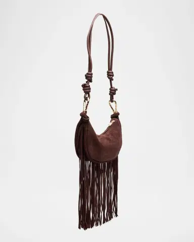 Simkhai Avery Fringed Suede Crescent Shoulder Bag | Thumbnail 7 Simkhai Avery Fringed Suede Crescent Shoulder Bag | Thumbnail 7
