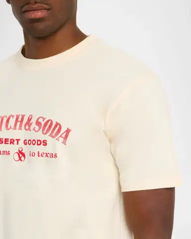 Scotch & Soda Men's Logo Artwork Relaxed-Fit T-Shirt | Thumbnail 4 Scotch & Soda Men's Logo Artwork Relaxed-Fit T-Shirt | Thumbnail 4